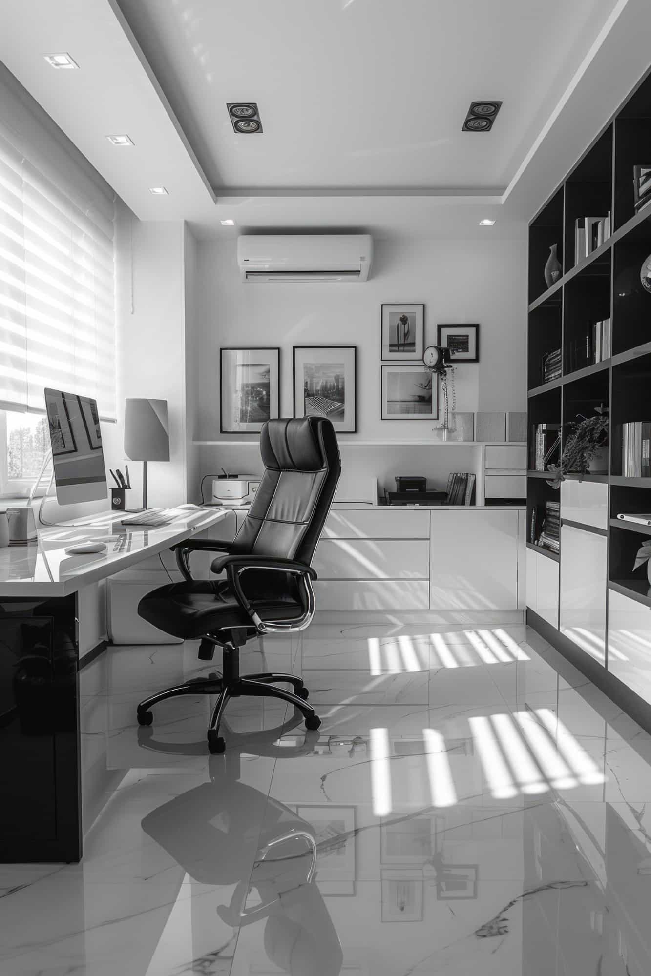 Espace de travail équipé